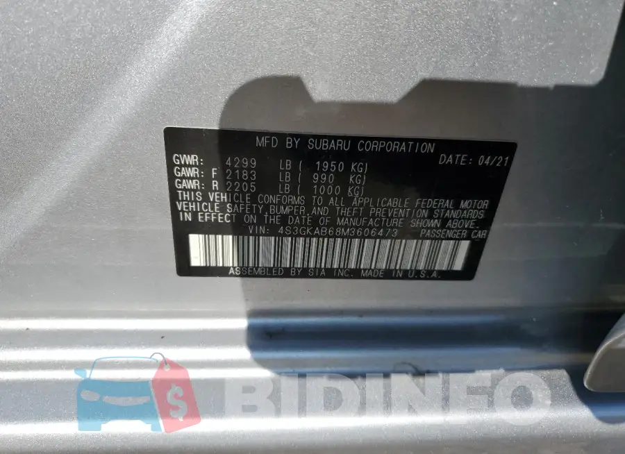 4S3GKAB68M3606473 Photo# 13