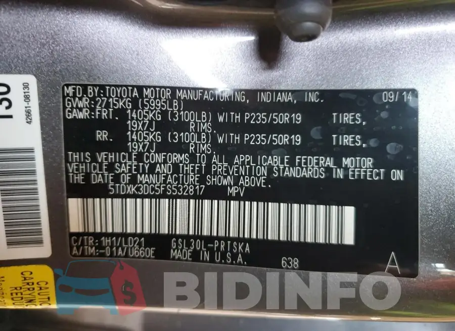5TDXK3DC5FS532817 Photo# 14