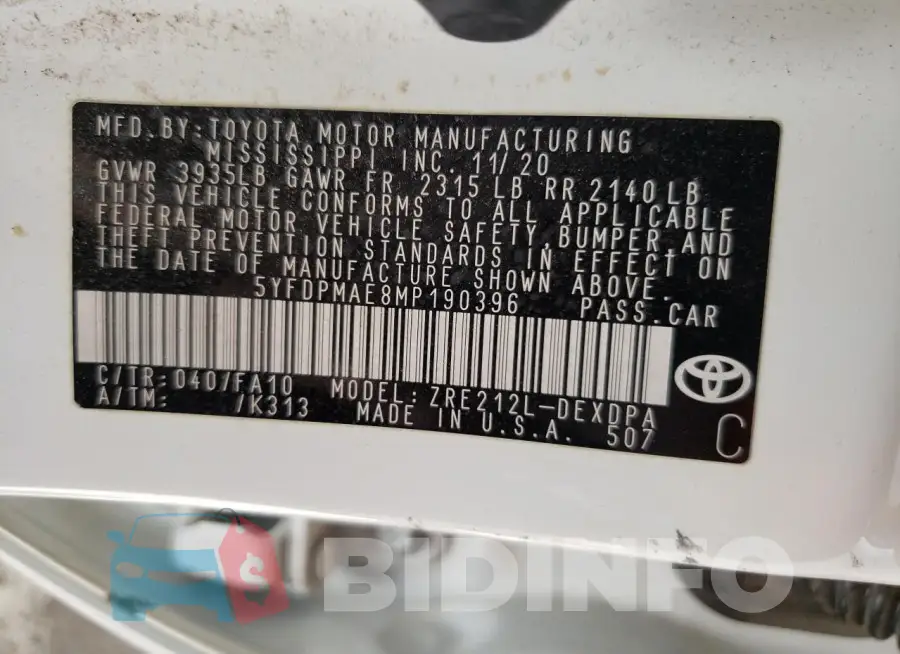 5YFDPMAE8MP190396 Photo# 12