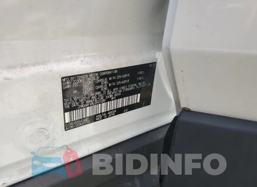 JTMD6RFV8LD501089 Photo# 14