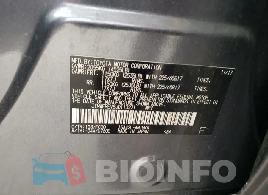 JTMWFREV8JD113271 Photo# 13