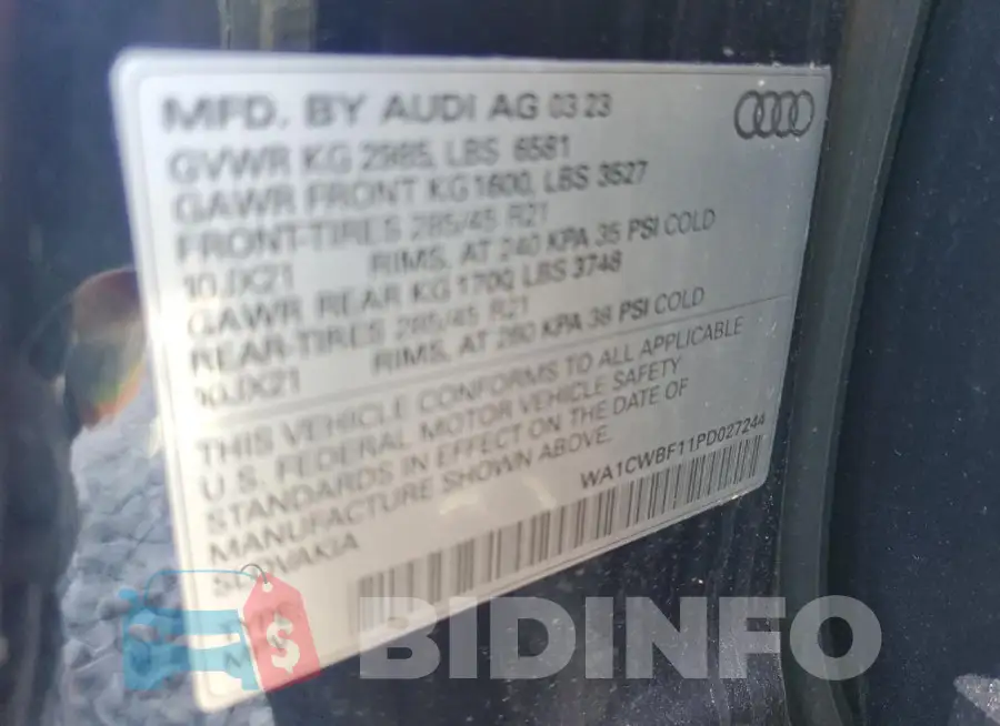 WA1CWBF11PD027244 Photo# 14