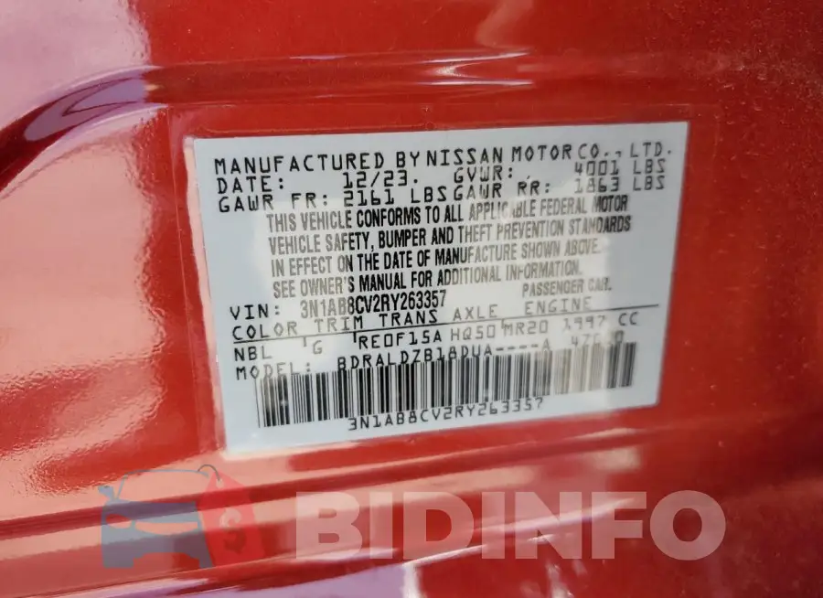 3N1AB8CV2RY263357 Photo# 12