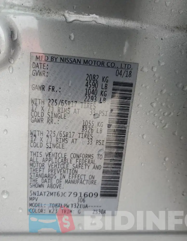 5N1AT2MT6JC791609 Photo# 13