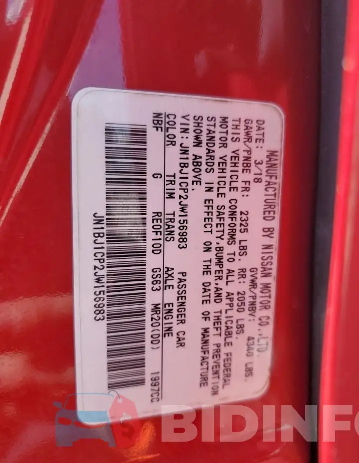JN1BJ1CP2JW156983 Photo# 13