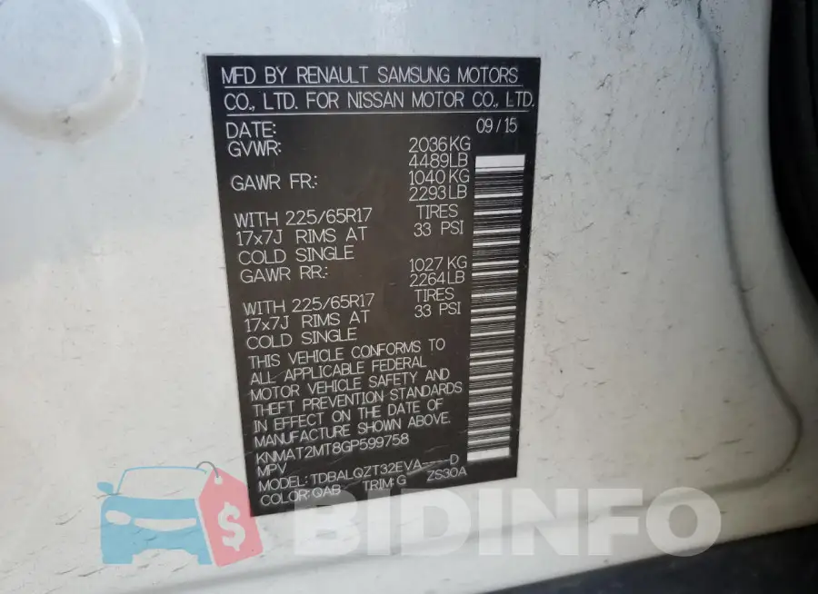 KNMAT2MT8GP599758 Photo# 13