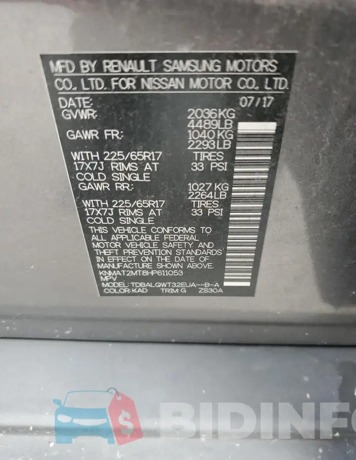 KNMAT2MT8HP611053 Photo# 14