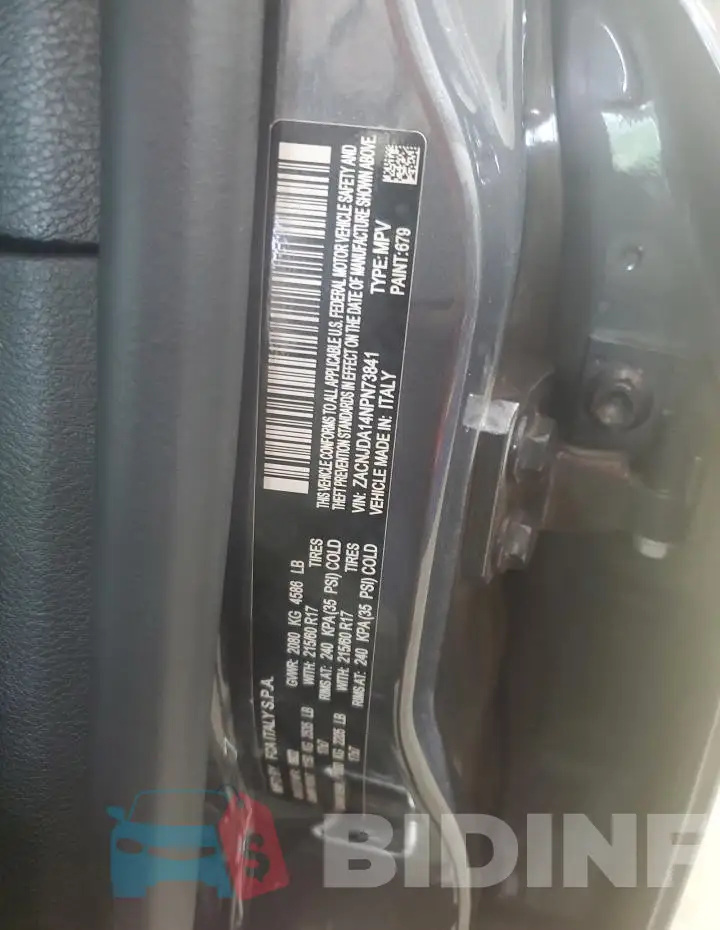 ZACNJDA14NPN73841 Photo# 13