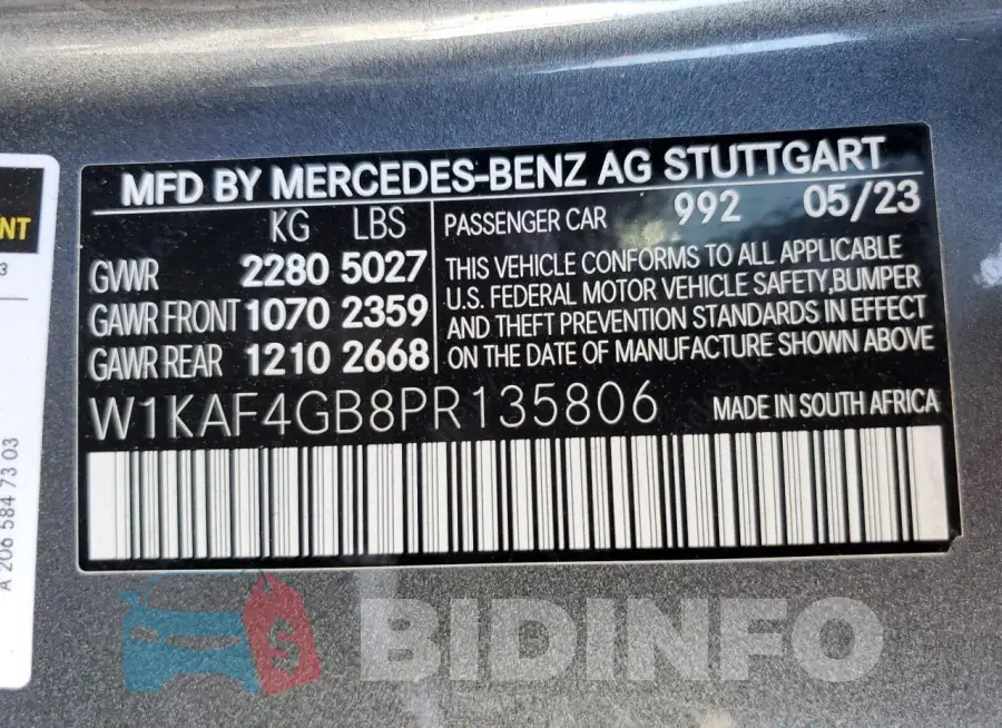 W1KAF4GB8PR135806 Photo# 12