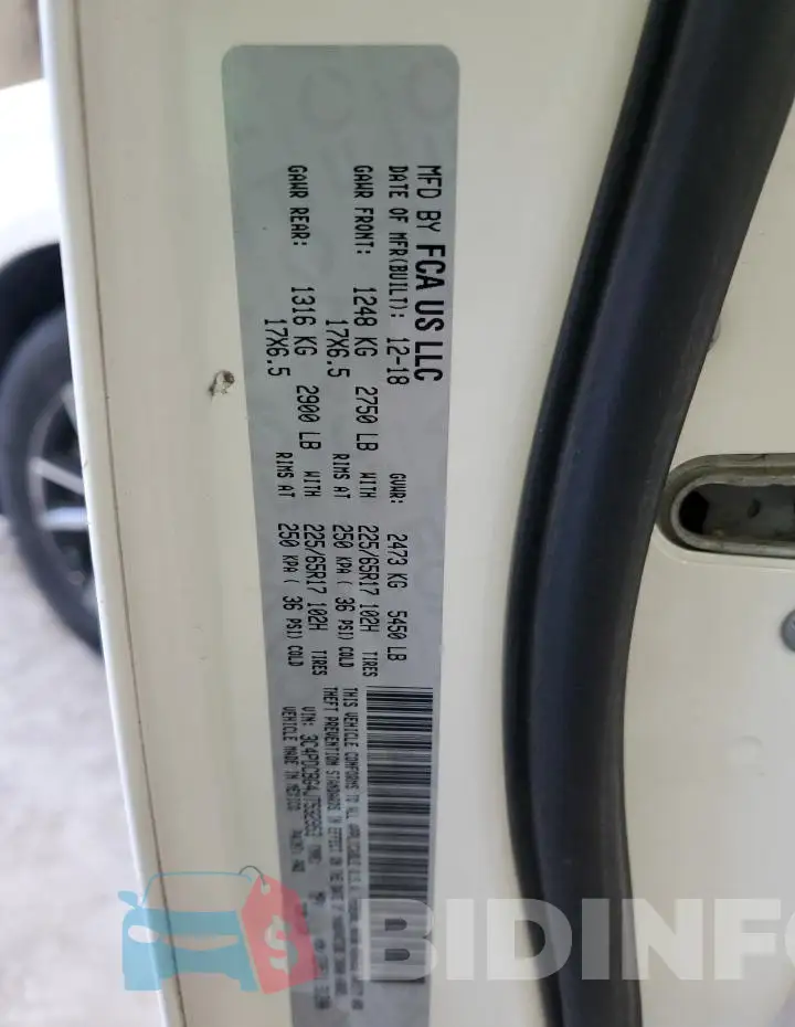 3C4PDCBG4JT532953 Photo# 13