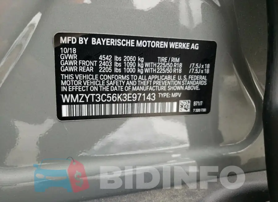 WMZYT3C56K3E97143 Photo# 12