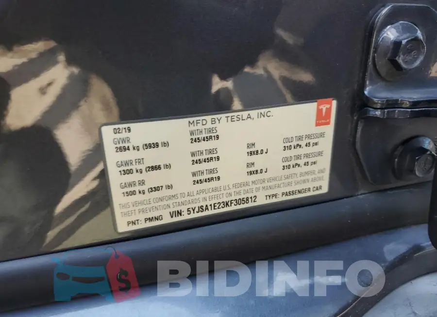 5YJSA1E23KF305812 Photo# 12