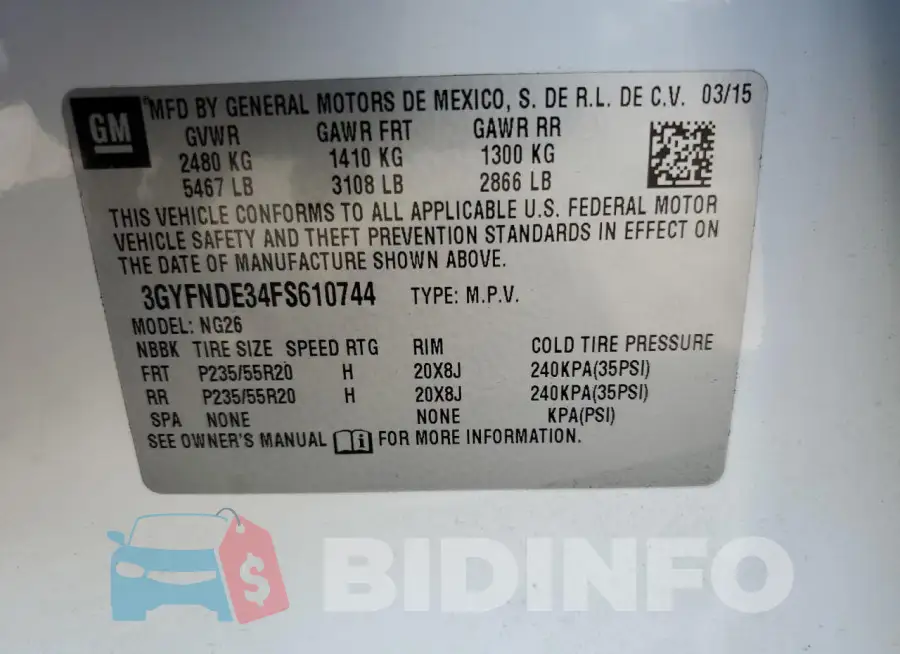 3GYFNDE34FS610744 Photo# 14