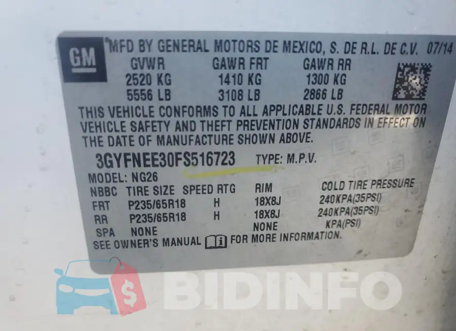 3GYFNEE30FS516723 Photo# 14