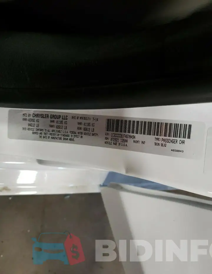 1C3CCCCB1FN570494 Photo# 12