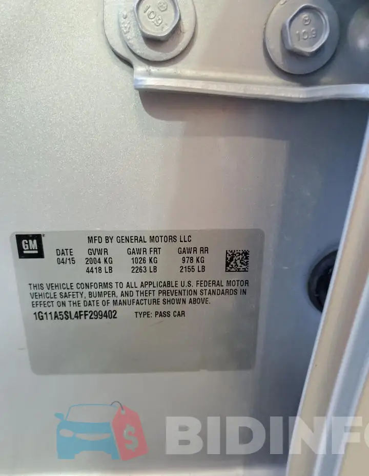 1G11A5SL4FF299402 Photo# 13