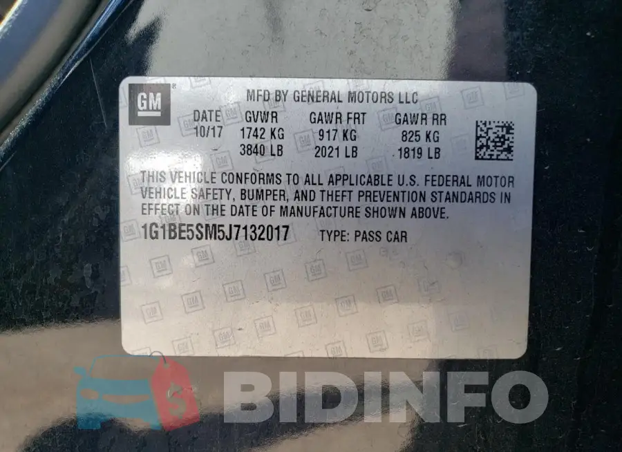 1G1BE5SM5J7132017 Photo# 12