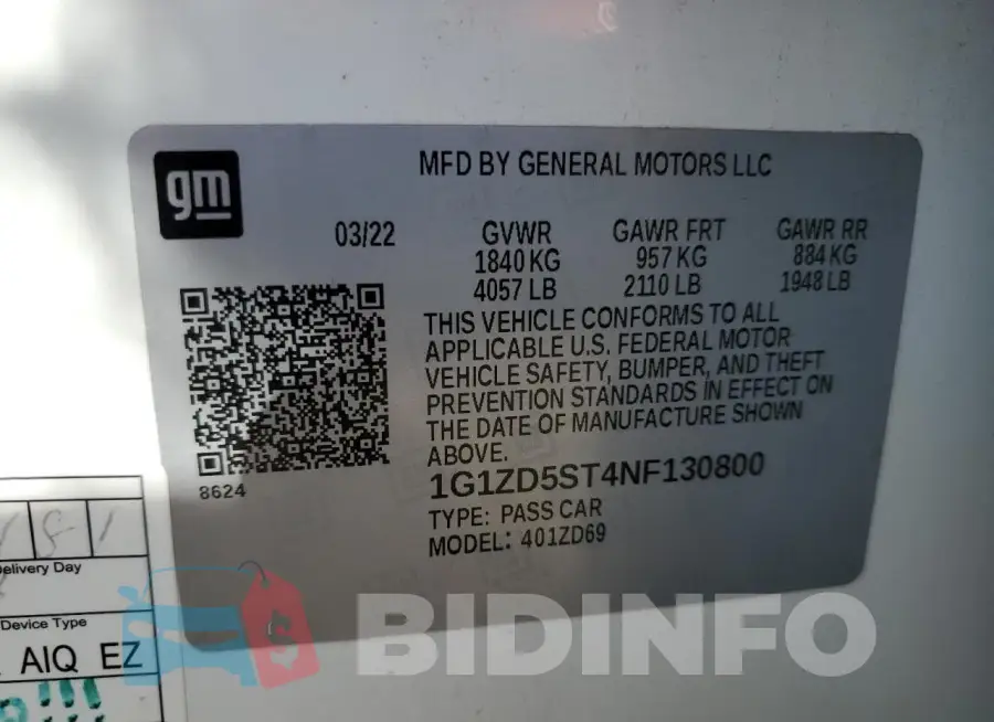 1G1ZD5ST4NF130800 Photo# 12