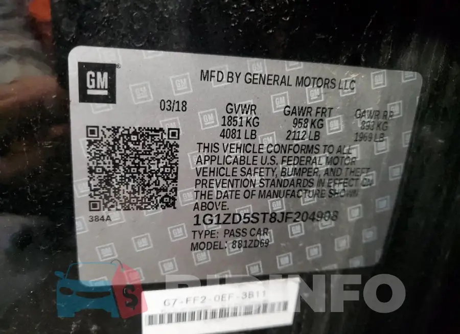 1G1ZD5ST8JF204908 Photo# 12
