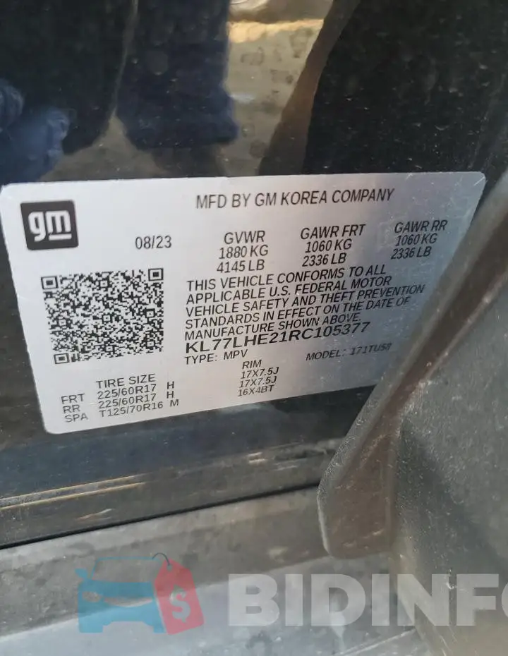 KL77LHE21RC105377 Photo# 13
