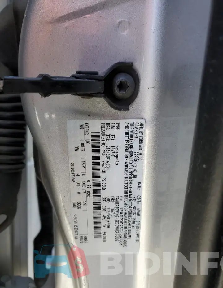 1FADP3F25GL290001 Photo# 13