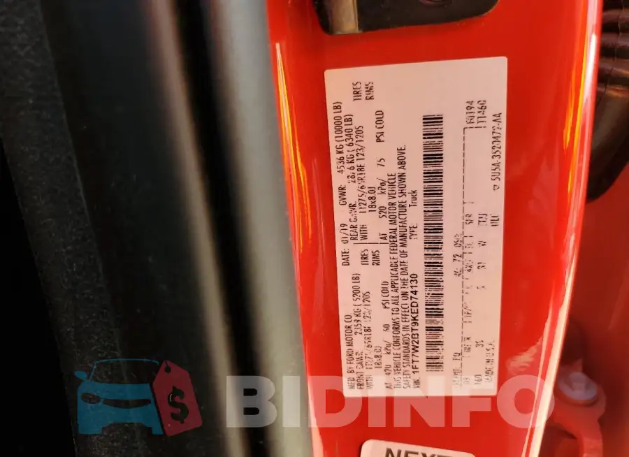 1FT7W2BT9KED74130 Photo# 13