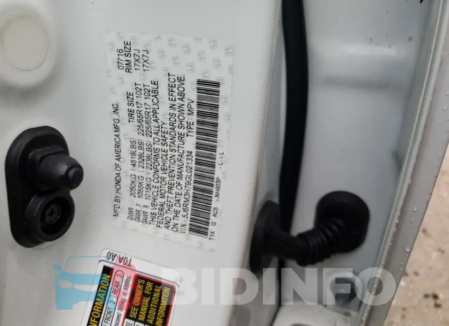 5J6RM3H79GL021334 Photo# 13