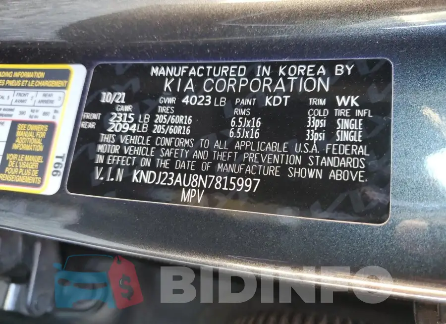 KNDJ23AU8N7815997 Photo# 13