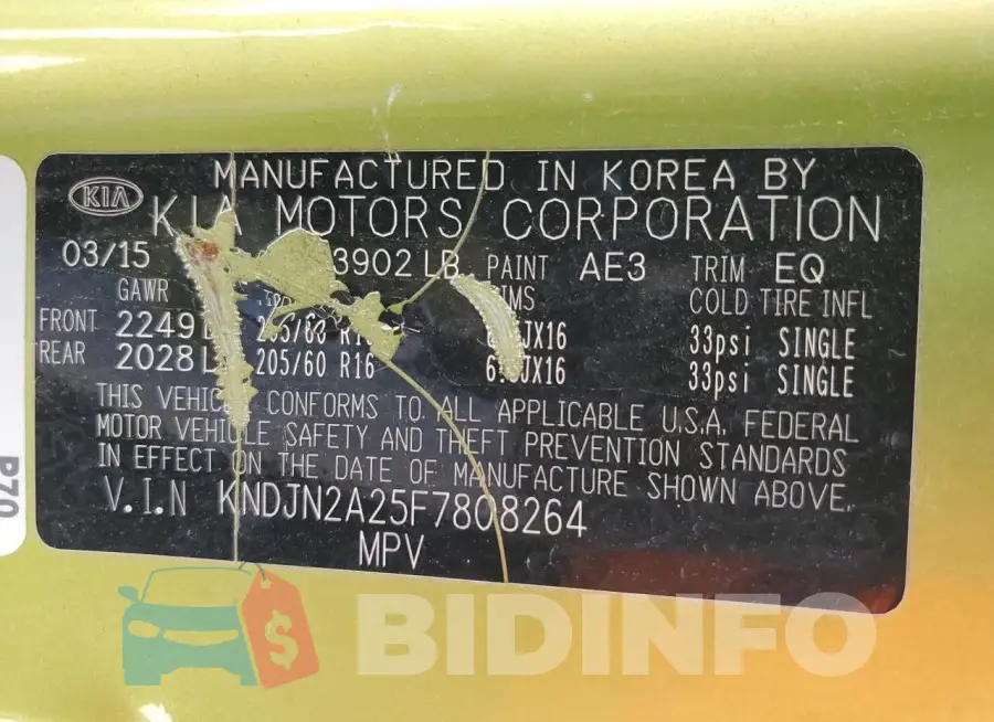 KNDJN2A25F7808264 Photo# 12