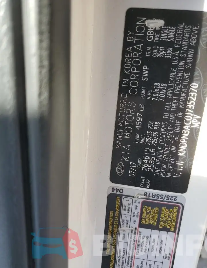 KNDPN3AC0J7352370 Photo# 13