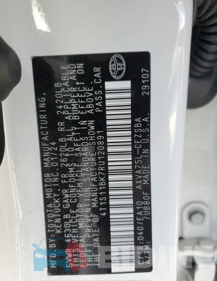 4T1S11BK7RU120891 Photo# 13