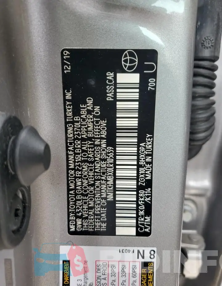 NMTKHMBX0LR105639 Photo# 13