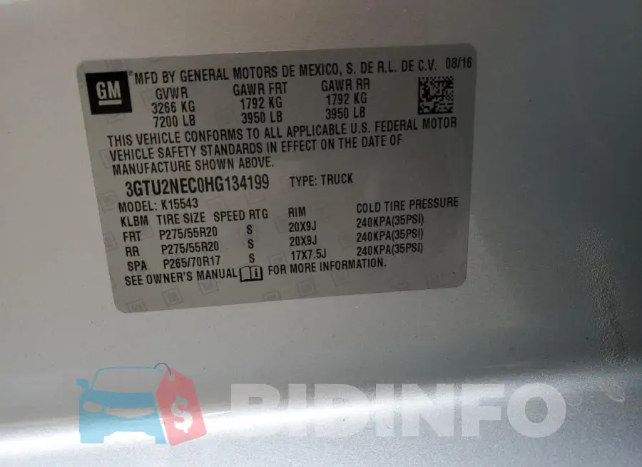 3GTU2NEC0HG134199 Photo# 12