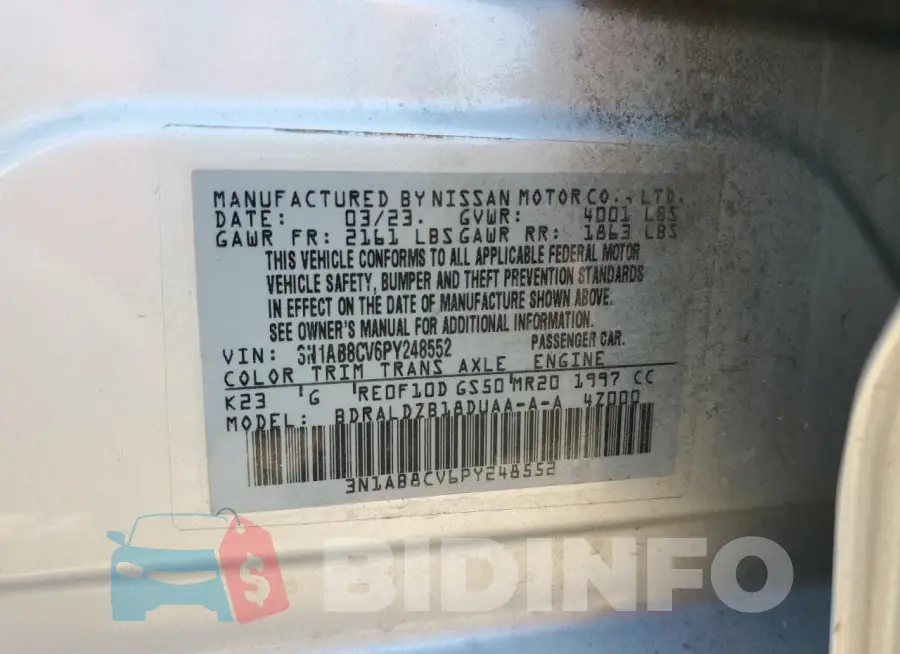 3N1AB8CV6PY248552 Photo# 12