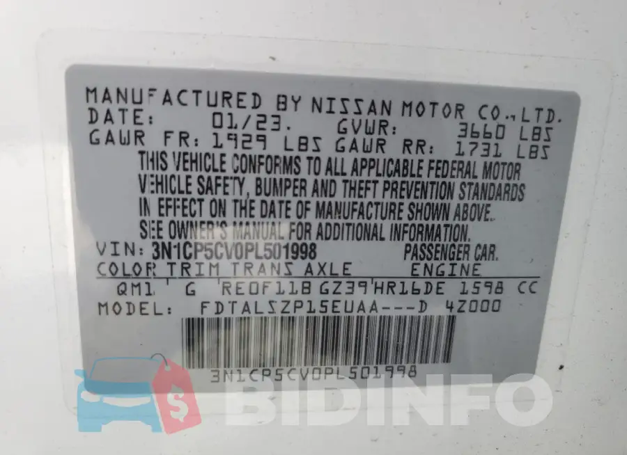 3N1CP5CV0PL501998 Photo# 12
