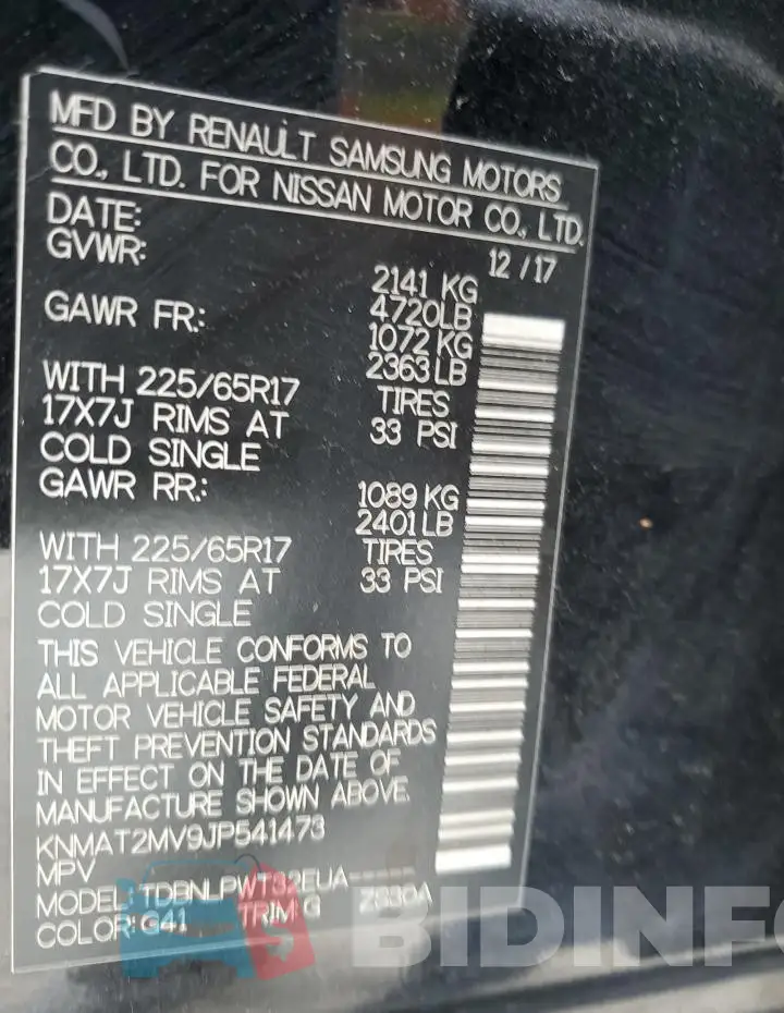 KNMAT2MV9JP541473 Photo# 14
