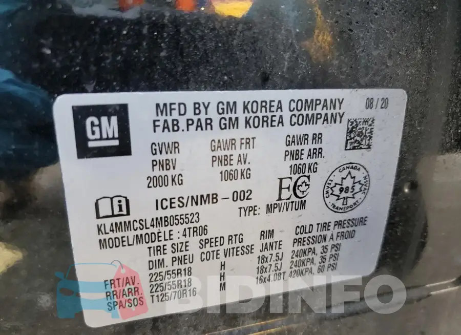 KL4MMCSL4MB055523 Photo# 13