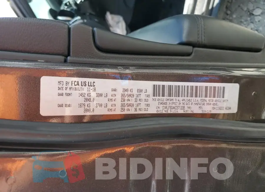 1C4RJFBG4KC571235 Photo# 13