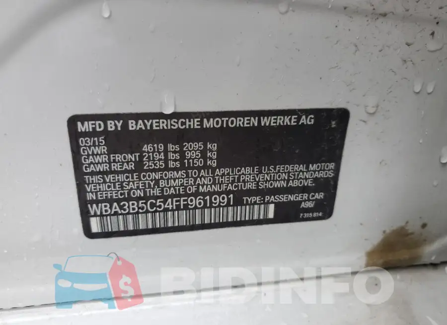 WBA3B5C54FF961991 Photo# 12