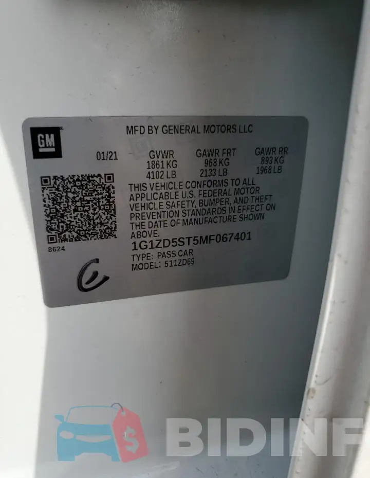 1G1ZD5ST5MF067401 Photo# 12