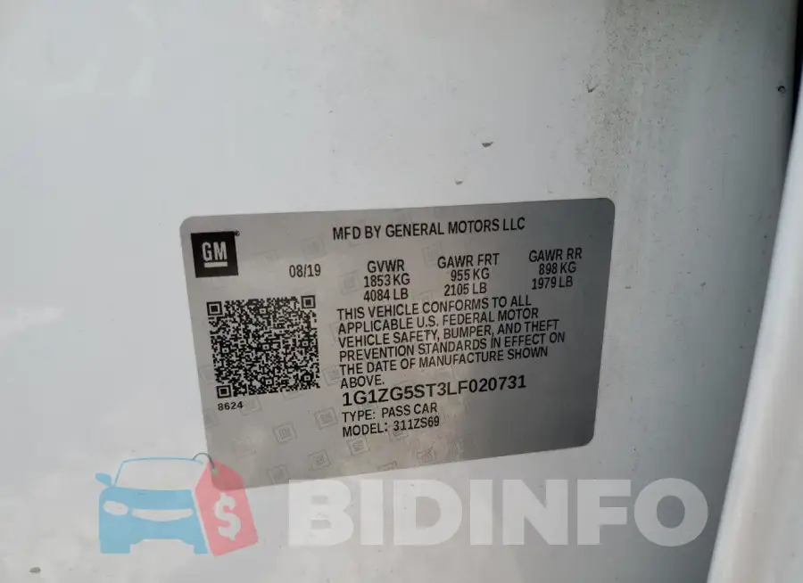 1G1ZG5ST3LF020731 Photo# 12