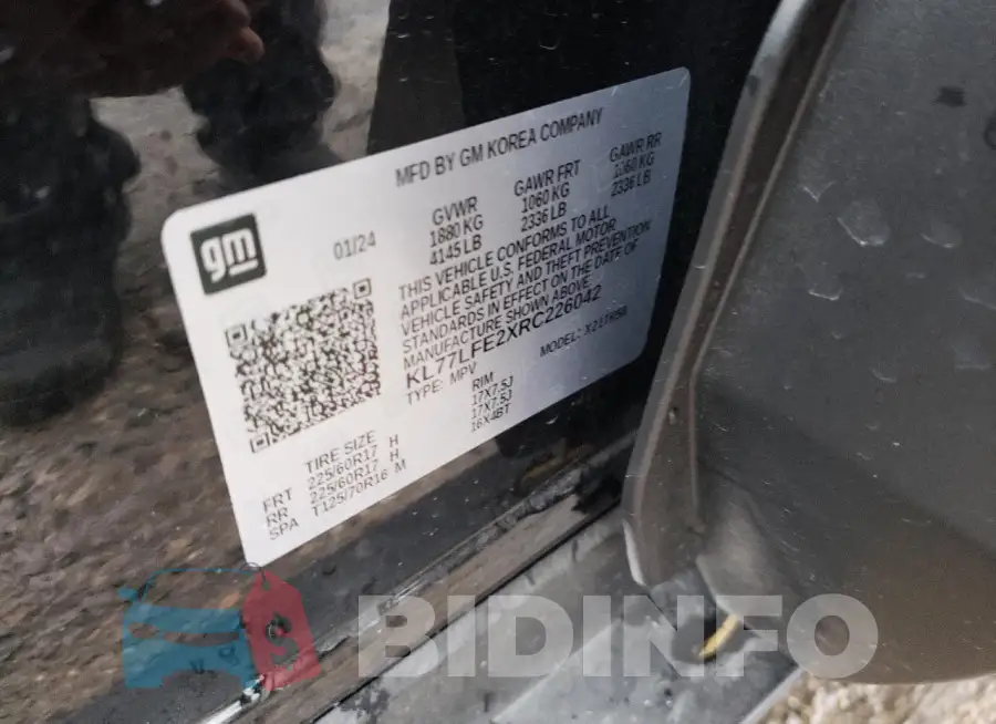 KL77LFE2XRC226042 Photo# 14