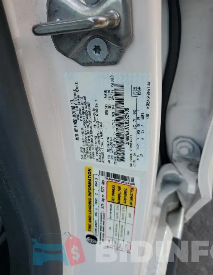 3FA6P0RU7LR232908 Photo# 13