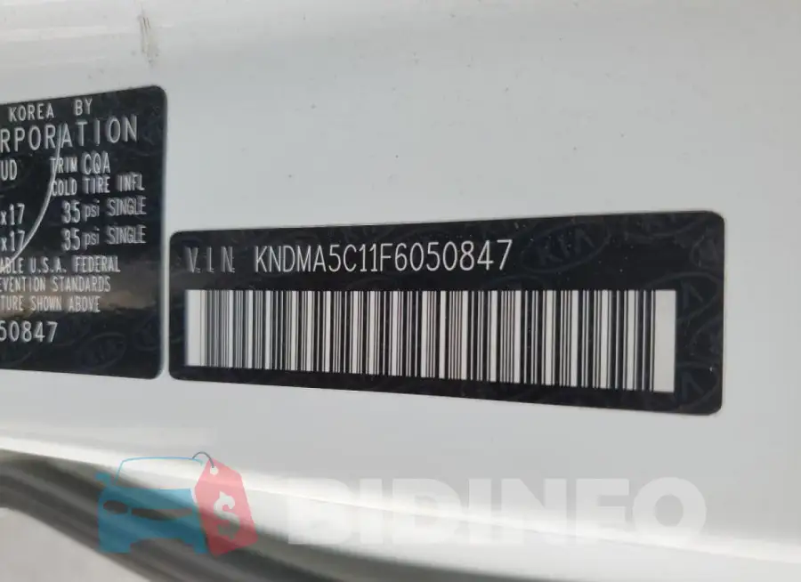KNDMA5C11F6050847 Photo# 14