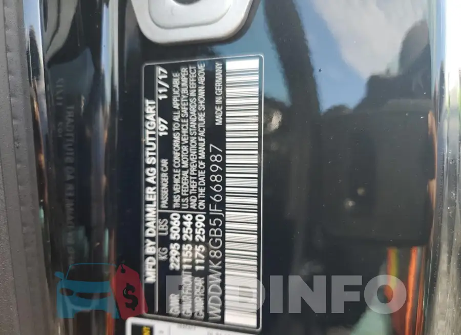 WDDWK8GB5JF668987 Photo# 12