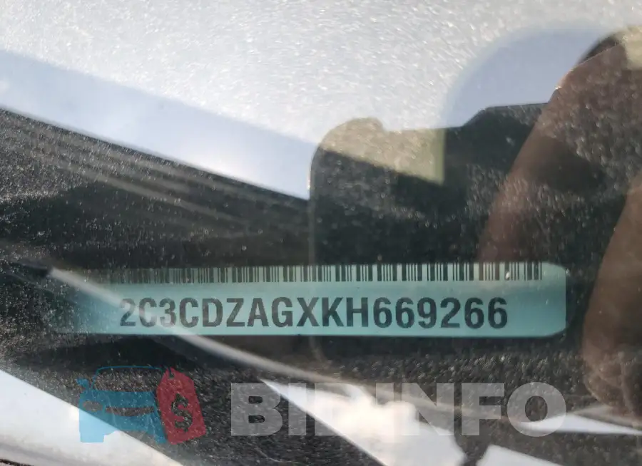2C3CDZAGXKH669266 Photo# 12