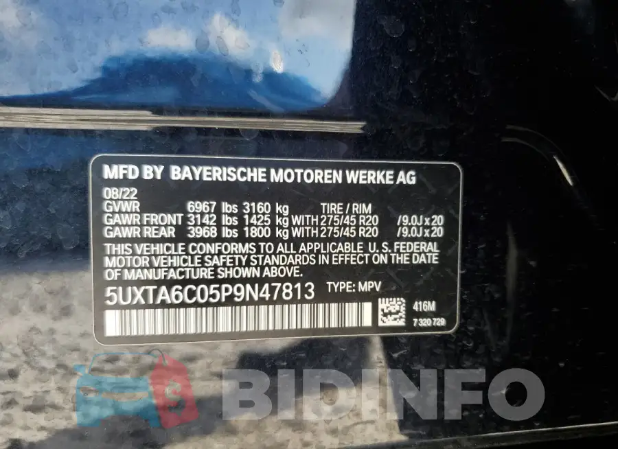 5UXTA6C05P9N47813 Photo# 13