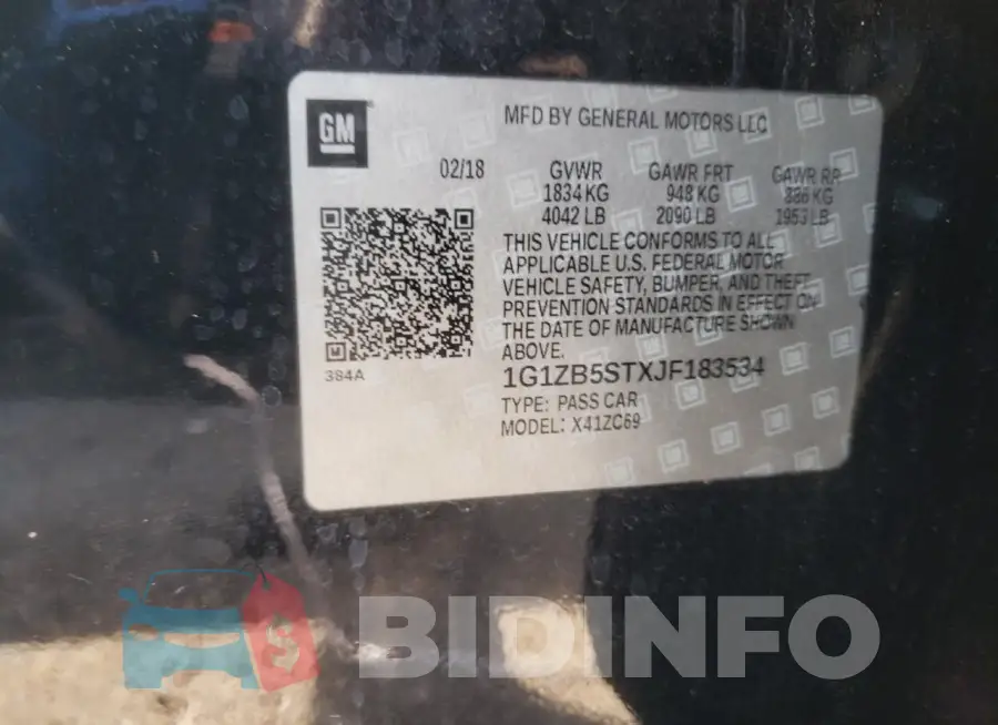 1G1ZB5STXJF183534 Photo# 13