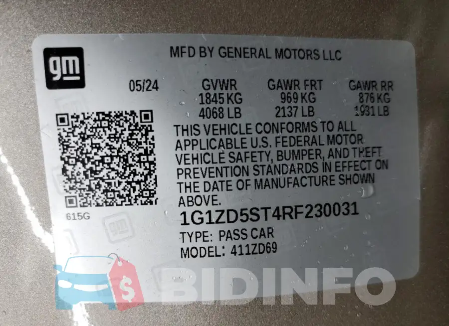 1G1ZD5ST4RF230031 Photo# 12