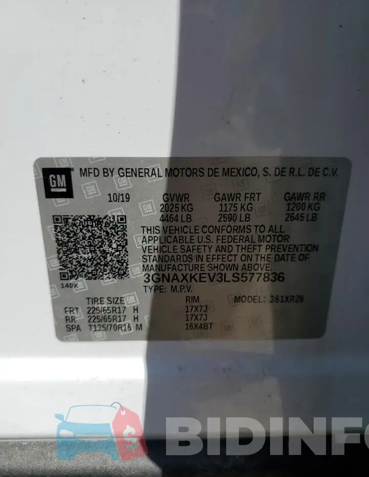 3GNAXKEV3LS577836 Photo# 13